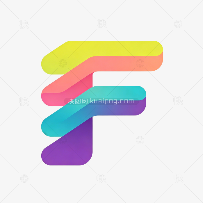 快图网原创字母F标志字体设计