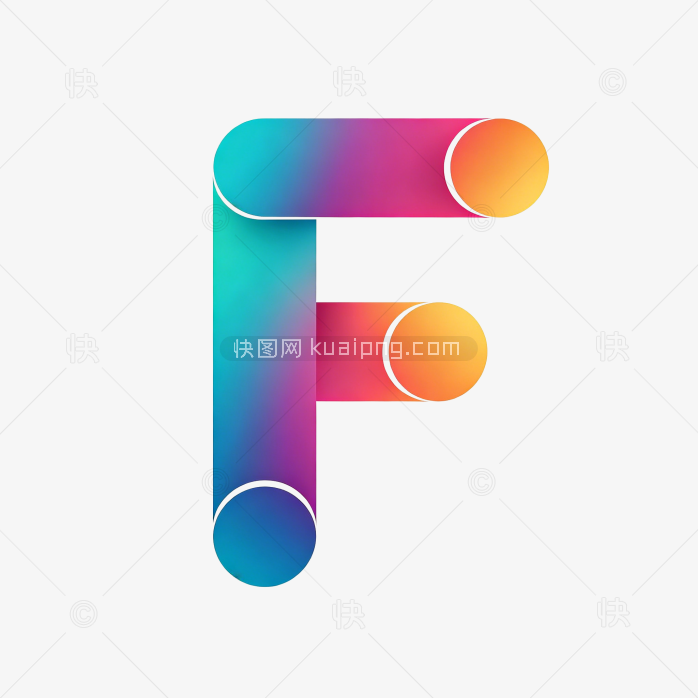 快图网原创字母F标志字体设计