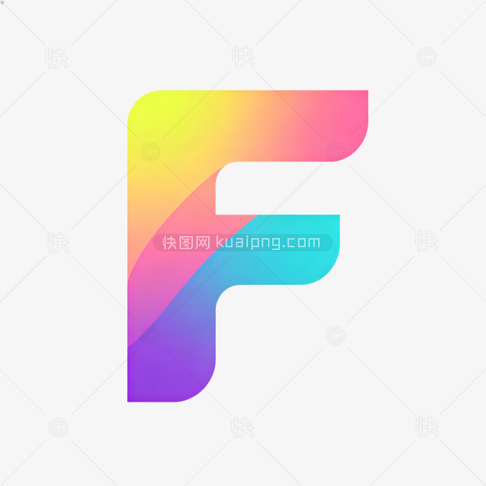 快图网原创字母F标志字体设计
