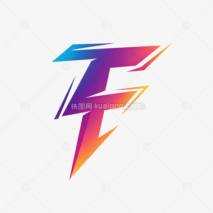 快图网原创字母F标志字体设计