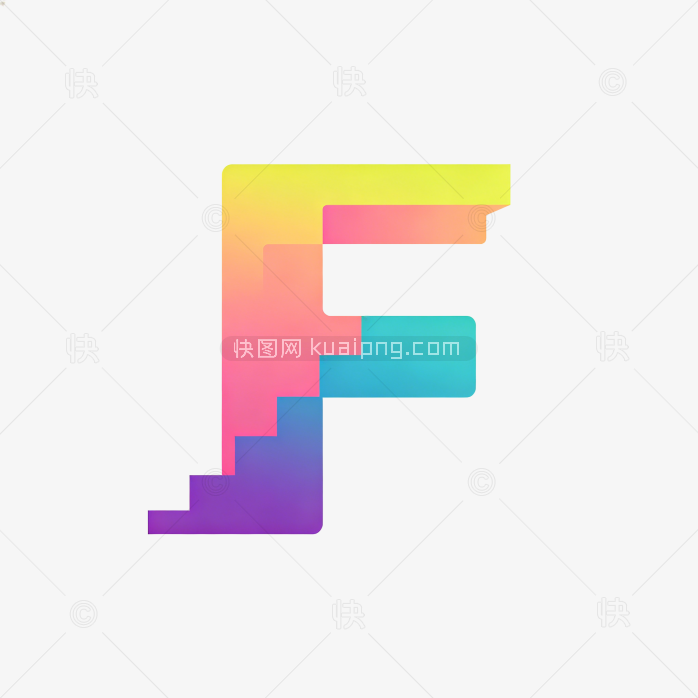 快图网原创字母F字体设计
