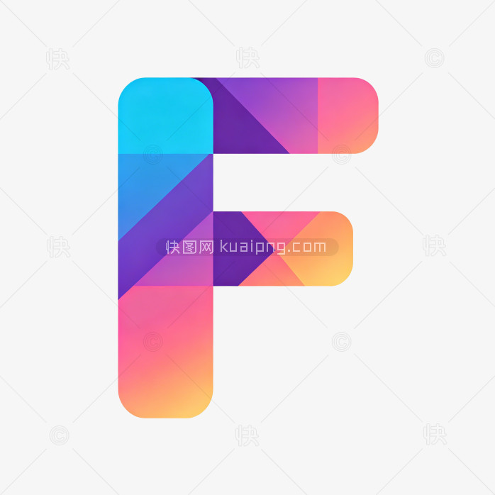 快图网原创字母F标志字体设计