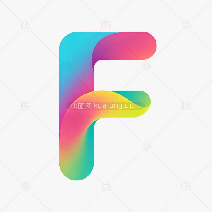 快图网原创字母F标志字体设计