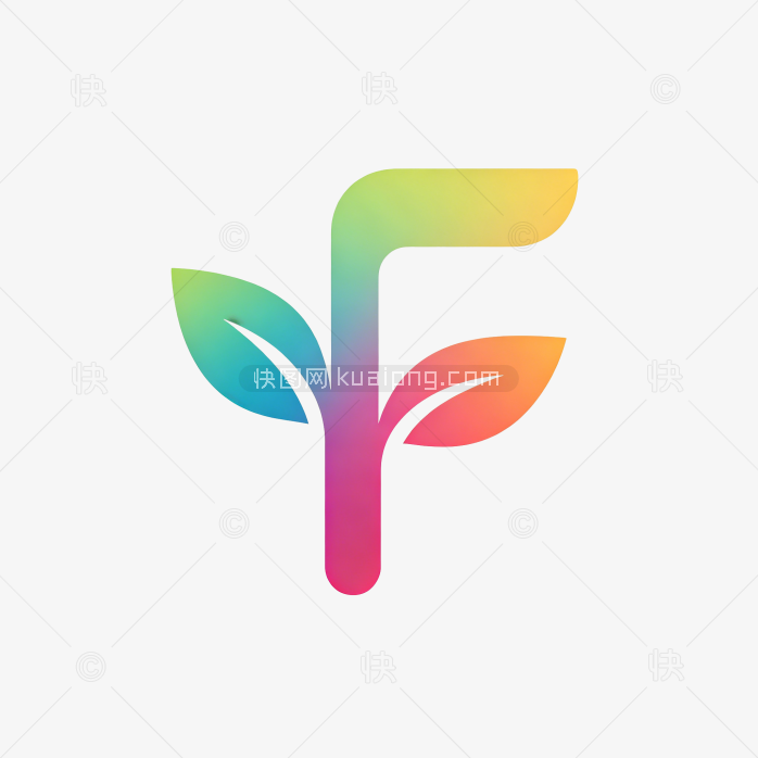 快图网原创字母F标志字体设计