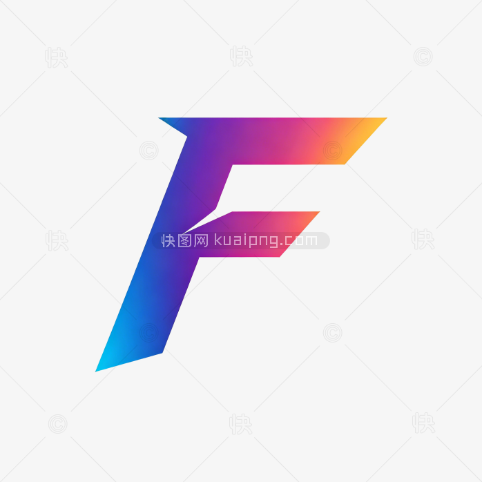 快图网原创字母F字体设计