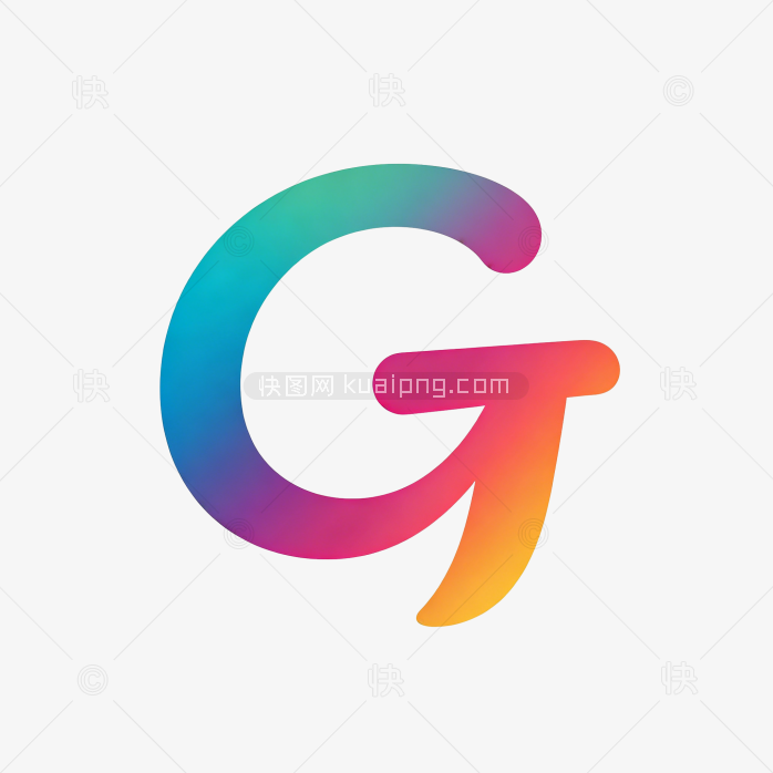快图网原创彩色字母G开头的logo