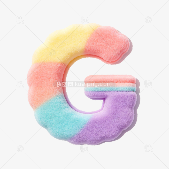 快图网原创可爱卡通字母G
