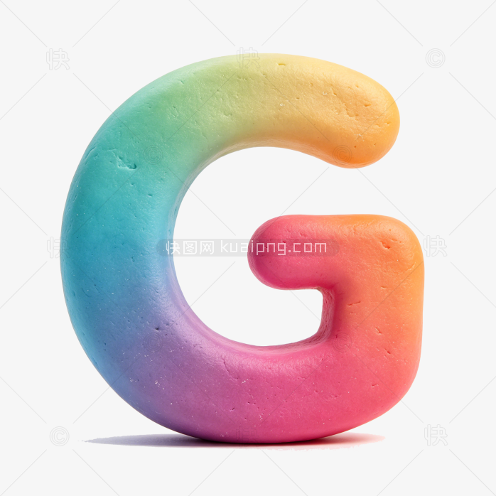 快图网原创立体彩色字母G