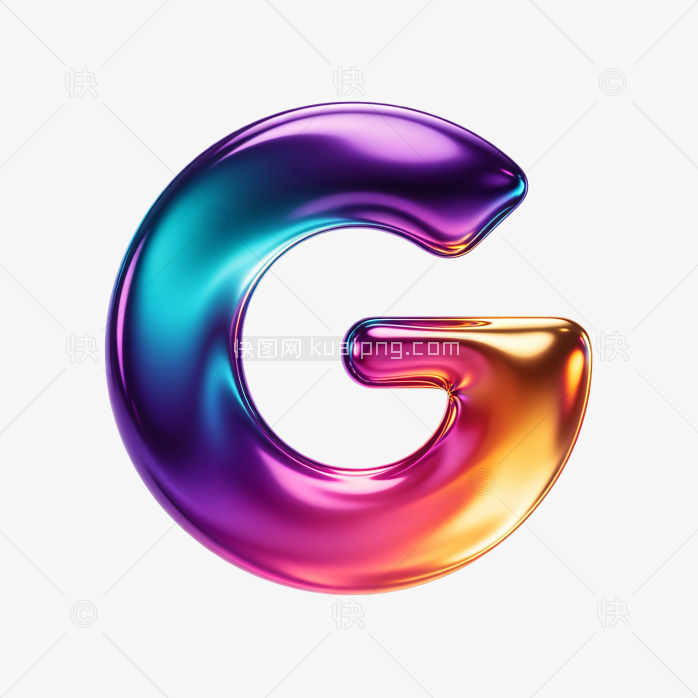 原创立体字母G