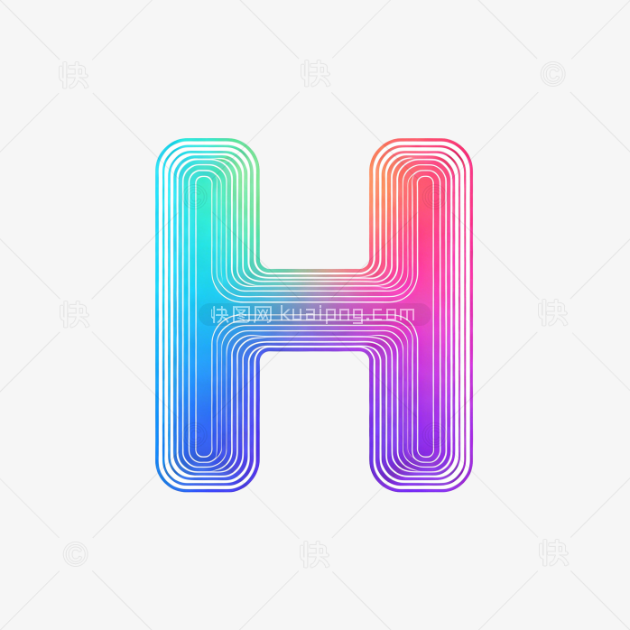 快图网原创字母H开头的logo