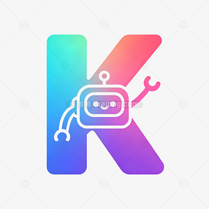 快图网原创创意机器字母K