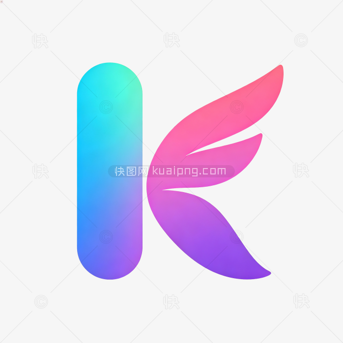 快图网原创创意字母K