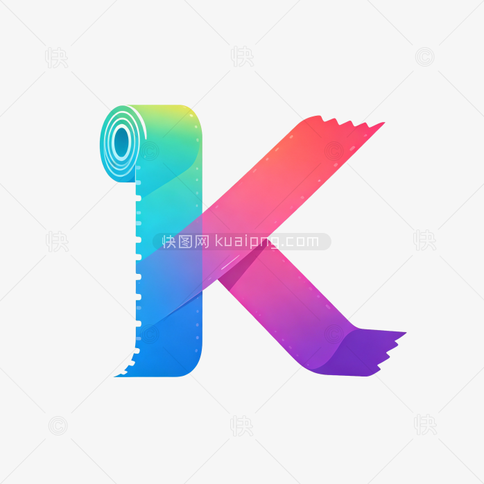 快图网原创创意字母K