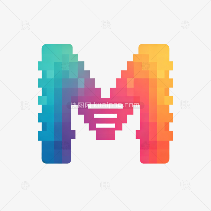 原创卡通字母M