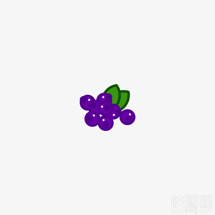 蓝梅矢量水果