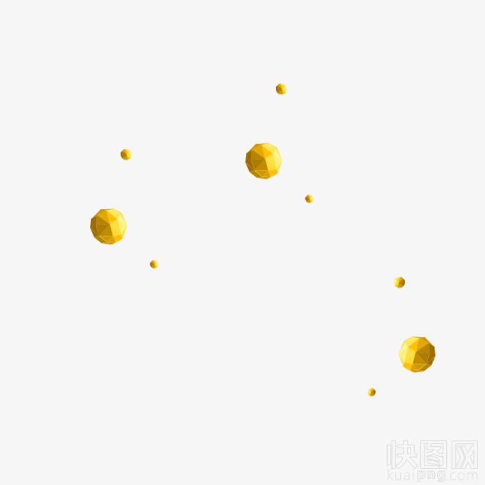金色漂浮物